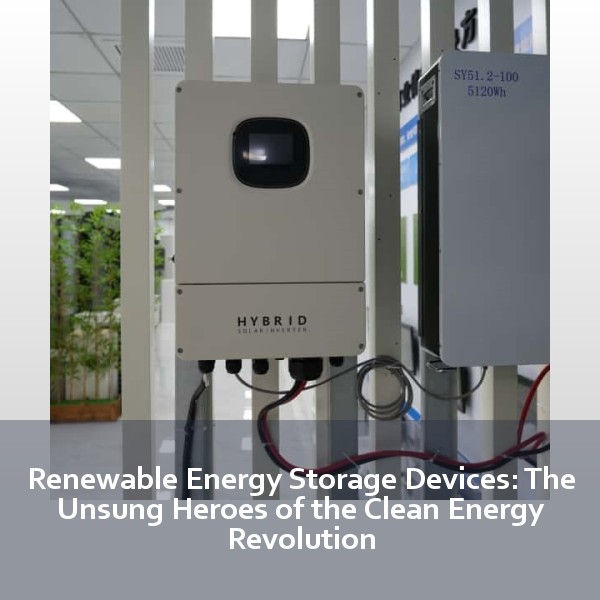 Renewable Energy Storage Devices: The Unsung Heroes of the Clean Energy Revolution